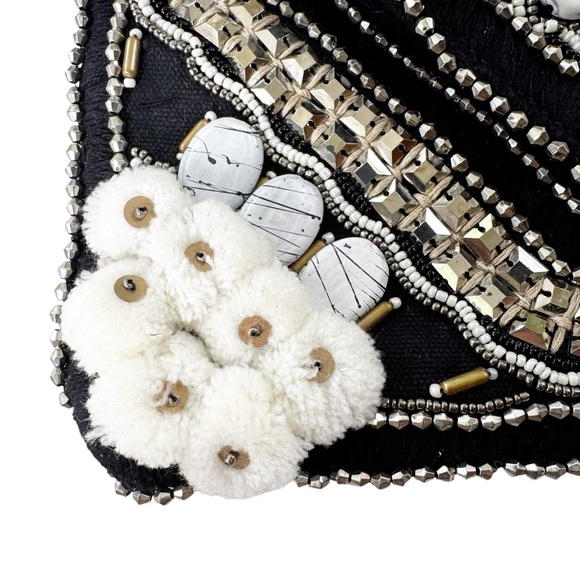 Antik Batik Cuzco Embroidered Beaded Convertible Clutch Black - Picture 6 of 13